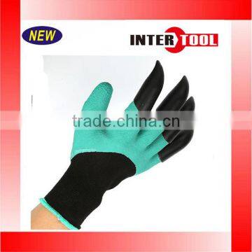 Garden Gloves for Digging & Planting With 4 ABS Plastic Claws Gardening Gloves photo-6