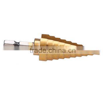 Metal Drilling Round Shank Straight Flute Hss Step Drill Bit Set photo-2