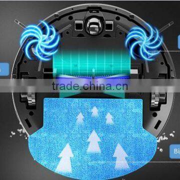 2016 Multifunctional Auto-charging Robot Vacuum Cleaner Water Tank Spray With Wet and Dry Cleaning Mopping photo-3