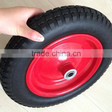Steel Hub13 Inch 350-8 Solid Tyre Made in China PU Wheel photo-4