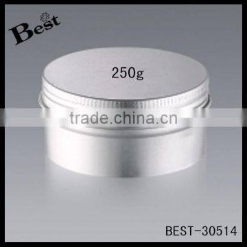 Custom Silver Color Aluminum Can 20g 30g 40g 50g 60g 100g 150g 250g Aluminum Bottles and Jars Flat Cosmetic Powder Container photo-3