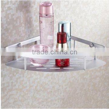 Hot Sale Never Rust Bathroom Aluminium Single Corner Shelf China Supplier Bathroom Corner Towel Shelf