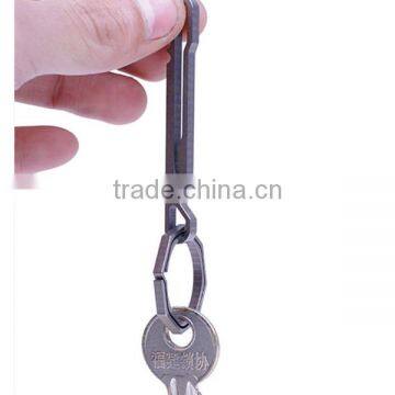TK-7028 Portable EDC Quickdraw Rattlesnake Titanium Key Ring photo-6