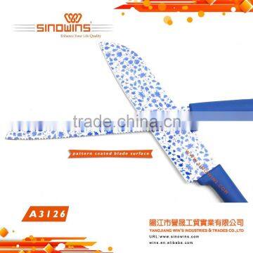 A3126 New Design 6pcs Non-stick Coating Stainless Steel Kitchen Knife Set photo-3