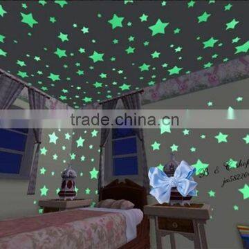 100PCS Home Glow In The Dark Stars Wall Stickers Decal for Kids Baby Rooms Sticker