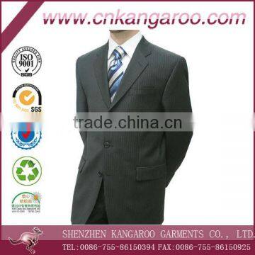 Pinstripes 3 button single breast three button classic businessmen blazers