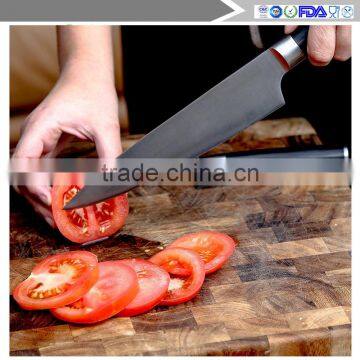 Chef's Knife and Sharpener - Professional Set by LK Kitchen - 8 Inch Stainless Steel Sharp Blade Kitchen Knife for the Home Cook photo-2