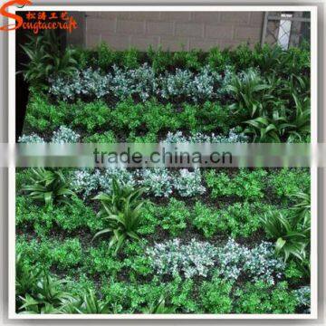 Latest design Hotel lobby roses flowers vertical green plant wall artificial flowers wall