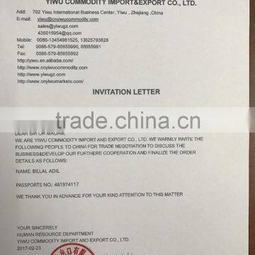 Free Issue Invitation Letter For Visa Services photo-3