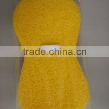 big yellow Peanut shape Wash Sponge Pad