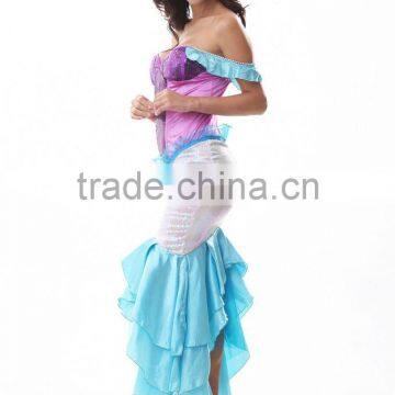 Off Shoulder Sexy Women Maxi Cosplay Mermaid Dress SP003 photo-3