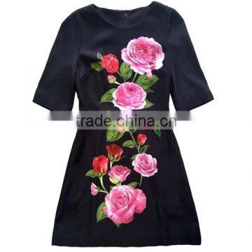 Custom Digital Printing Rose Polyester Fabric From China Suppliers photo-2