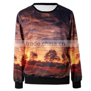 Latest New 100 polyester custom full print sweatshirt