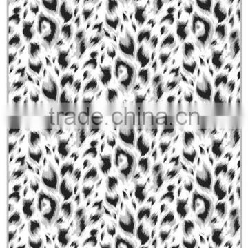 100%polyester super soft high quality leopard design printed plush raschel blanket