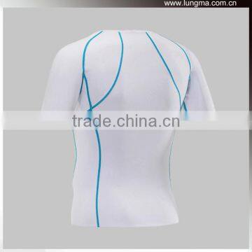 Quick Dry Fit Men's Fitness Custom Rashguard Sleeveless Rash Vest Compression photo-6