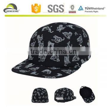 Stylish Leather Strap Poke Dot 5 Panel Hat photo-4