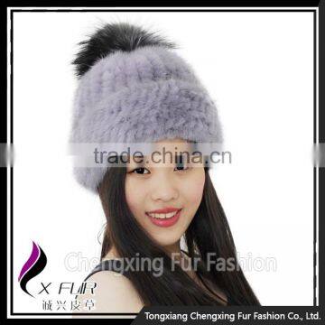 CX-C-239Q Winter Fur Hat For Women Knitted Mink Fur Hat photo-6