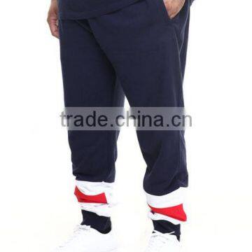 Adjustment Draw-strings Waistline Pants Pieced Contrasting Color Block Design Sweatpant Plus Size Casual Pant photo-2