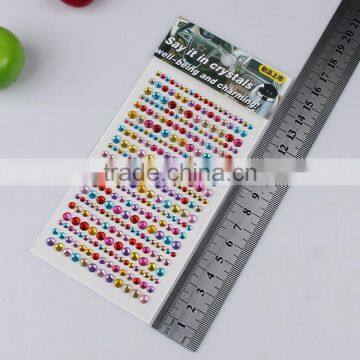 3d Custom Radiant DIY Acrylic Rhinestone Stickers Mobile Phone Crystal Case Self Adhesive Rhinestone Crystal Sticker photo-6