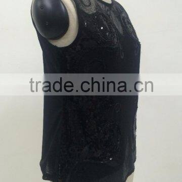Ladies Sequin and Bead Tank Top Design photo-2