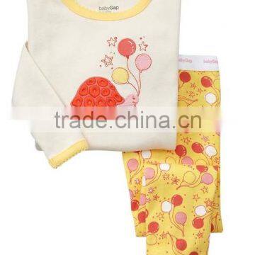 children's long sleeve 2pcs cotton pajamas suits