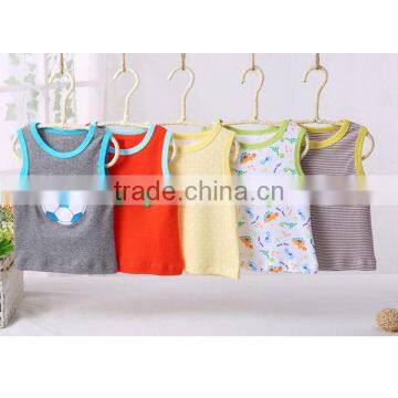 2017 Cheap Wholesale Summer Casual Baby Girl Ruffled Top Sleeveless Girls t Shirt photo-3