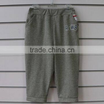 french terry fabric children pants for boy outwear