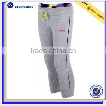 China Custom Sports /casual Cotton Drawstring Loose Pants for Women