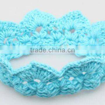 Crown Design Baby Crochet Headband, Knitting Crown Baby Headband