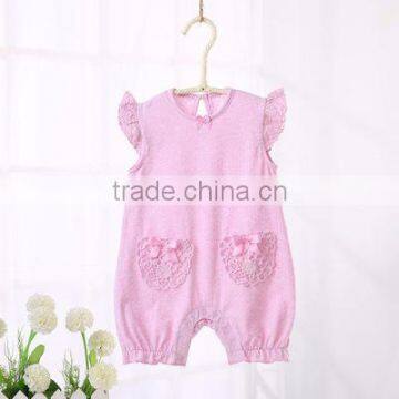 Summer Baby Clothes Romper Natural Colored Cotton Sleeveless Newborn Short Climbing Jumpsuit Clothes photo-2