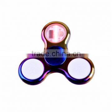 Finger LED Flash Word Crystal Fingertip Gyro Spinner18 Change Finger Glowing Triangle Finger Gyro photo-3