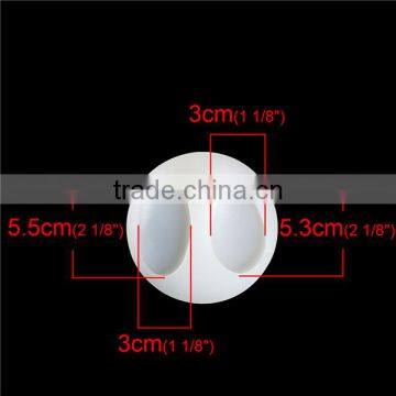 Cheap Wholesale Oval Drop White 8.7cm Silicone Resin Mold photo-2