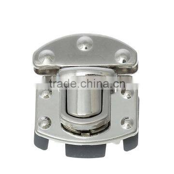 Purse Twist Turn Lock Silver Tone x3.5cm(1 x1 3/8") 3.6cm x2.6cm(1 x1") 3.5cm x2.5cm(1 3/8" x1"), 10 Sets