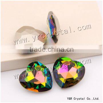 4827 Crystal Beads 28mm Crystal Vitrail Medium Color Heart Shaped Jewelry Fancy Stone