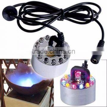 12 LED Colorful Light Ultrasonic Mist Maker Fogger Purify Water Fountain Mist Maker