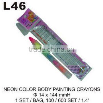 L46 NEON COLOR BODY PAINTING CRAYONS