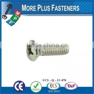 Made in Taiwan Stainless Steel Cross Raised Countersunk Head Machine Screw DIN 966 Carbon Steel photo-6