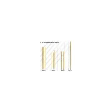 Liquid - Filled Solid - Stem Immersion Glass Mercury Laboratory Thermometers For Oil