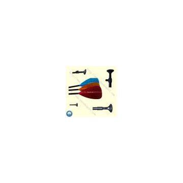 adjustable glass fiber stand up board paddle with colored blade