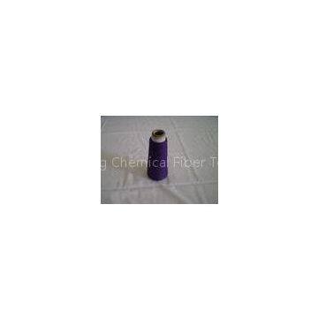 High Tenacity Purple Polyester Dyed Yarn , Spun Polyester Thread