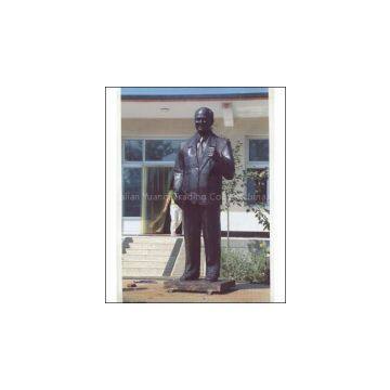 Bronze Children in Park Fly a Kite Statue Sculpture for Garden Decoration photo-2