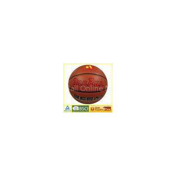 TPU leathers Laminated Basketball 6# for outdoor training with roundness and elasticity