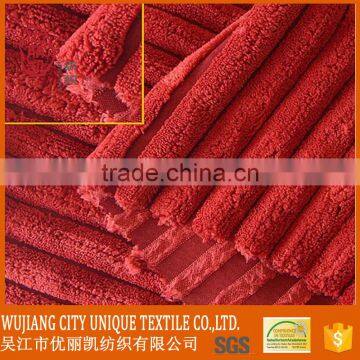 red color fresh wide wale furniture corduroy/sofa fabric