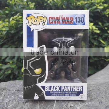 (Top) Hot Movie Captain America 3 action figures, POP figure Black Panther, PVC figures wholesale price