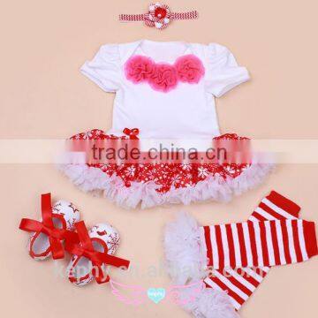 Cute 4PCS Baby Girl Minnie Romper Tutu Dress Birthday Party Costume Outfits Sets