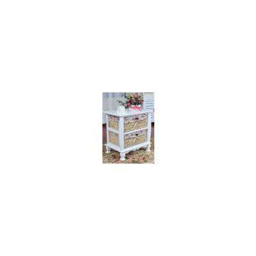 HOT! rattan wood chest cabinet with liner