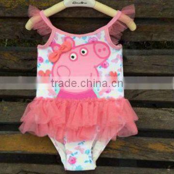 New design children's swimsuit one piece swimsuit kids girls swimwear