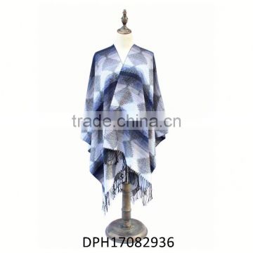 2017 New style hot selling what is a mexican poncho called with fringe