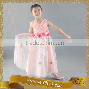 Vintage Flower Girls Princess Long Dress photo-2