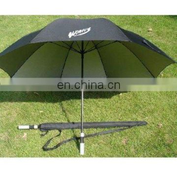 PROMOTION! RPET newly arrived black/large/leisure golf umbrella